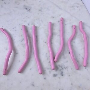 Vtg Clairol Benders Replacement Flexible Heated Hair Rollers Curler Rods Set 7